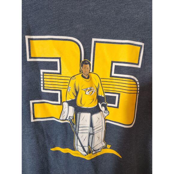 NHL Nashville Predators Goalie Pekka Rinne Men's Breaking T (see description) - Picture 2 of 5